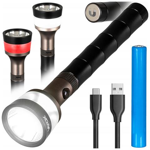 Torcia Led 400lm + Luce Laterale Va0074 - Foto 1