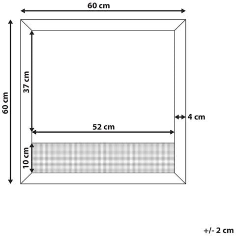 Specchio Rosell 60 Cm 60 Cm Marrone Chiaro - Foto 5
