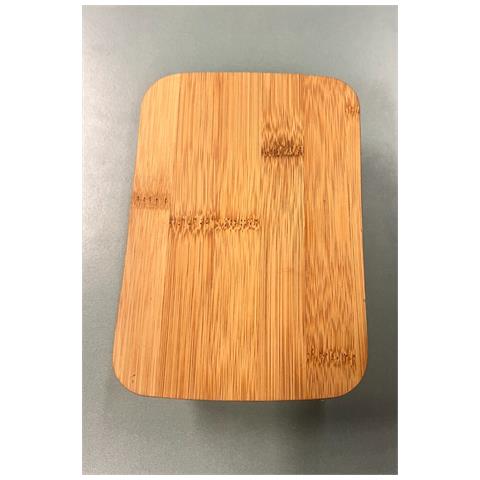 M Home - Contenitore Alimenti Ermetico In Fibra Di Bamboo Coperchio In Bamboo - Foto 2