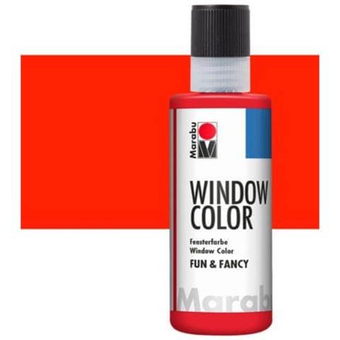 ""fun&fancy"" Colore A Base D'acqua Per Vetri 8oml - Colore Rosso Corallo 036 - Foto 1
