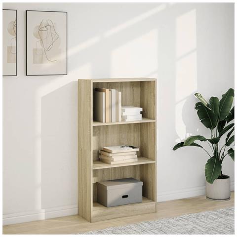 Libreria Rovere Sonoma 60x24x109 Cm In Legno Multistrato - Foto 3