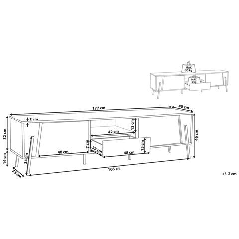 Mobile Tv Blackpool Bianco - Foto 6