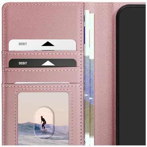 Custodia Per Google Pixel 8a Con Cover Rimovibile, Rosa Champagne - Foto 5