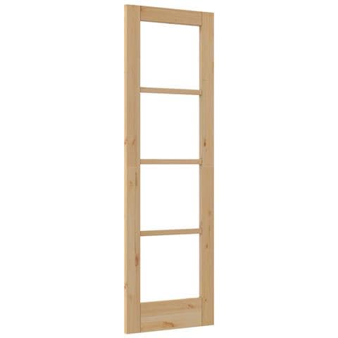"porta interna con vetro ""ORKDAL"" 61x198,5x4 cm in legno massello di pino" - Foto 6