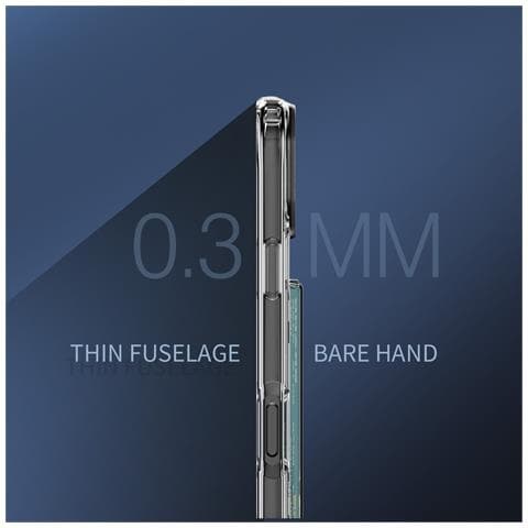 Custodia Trasparente In Acrilico Con Slot Laterale Per Schede Antiurto Compatibile Con Iphone 17 - Foto 7