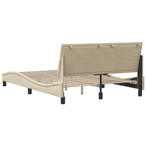 Giroletto senza Materasso Crema 140x190 cm in Tessuto - Foto 9