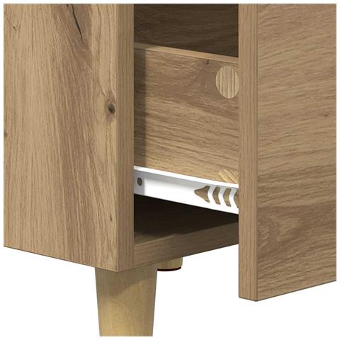 Armadio da Notte rovere artigianale 40 x 40 x 66 cm - Foto 9