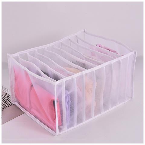 Set Di 3 Scatole Portaoggetti Separate - Organizzatori Pieghevoli A Rete Per Cassetti Per Biancheria Intima, Calze E Vestiti - Foto 4