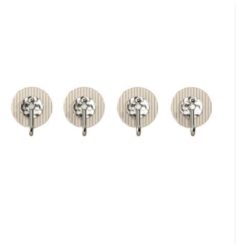 Set Di 4 Ganci Adesivi Forti Senza Trapano - Appendere Senza Danni Silver - Foto 1