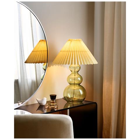 Lampada Da Tavolo Sengwa Vetro Verde - Foto 1