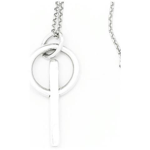 Collana Lunga In Argento Con Ciondolo ""pit"" - Foto 2