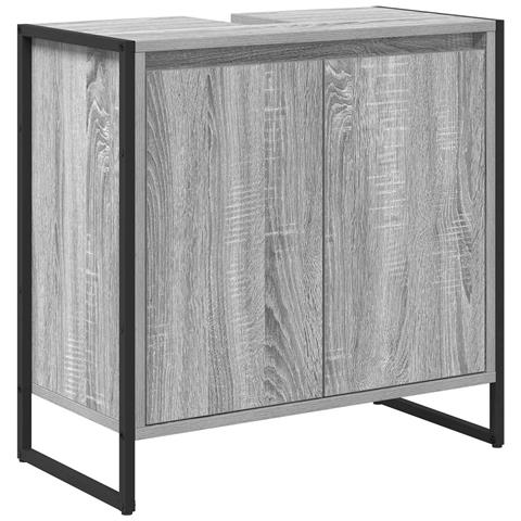 Mobile da Bagno Grigio Sonoma 60 x 30 x 60 cm Legno multistrato - Foto 1