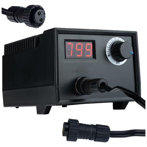 Stazione Pirografia 60w Black Fenix Rbb60w - Display Temperatura | 20 Punte, 5 Compensati | Legno, Pelle, Sughero - Foto 8