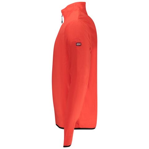 FELPA ROSSA DA UOMO CON CERNIERA PER UOMO NORVEGIA 1963 - Taglia: L, Colore: Rosso - Foto 2