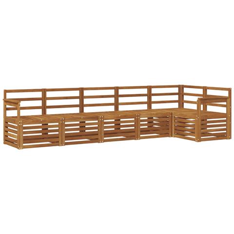 Set divani 6 pcs Naturale Legno di Acacia Massello - Foto 1