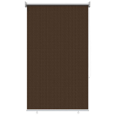 Tenda a Rullo Esterno Blocco UV 90% Marrone 80 x 230 cm HDPE - Foto 1