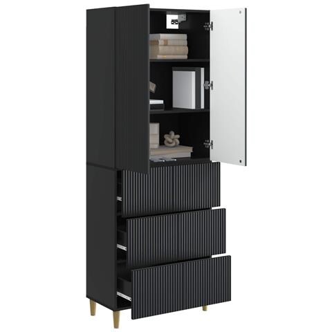 Set di armadi 2 pcs 66 x 34,5 x 90 cm Legno ingegnerizzato - Foto 2