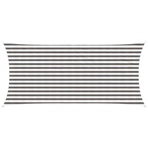 Telo Ombra Grigio chiaro e bianco 2 x 4,5 m HDPE - Foto 1