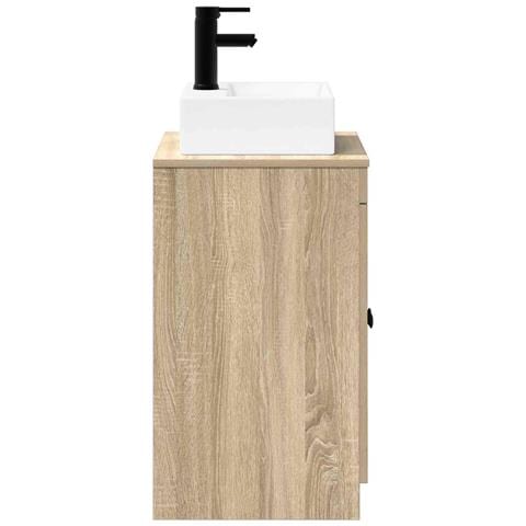 Set di mobili per il bagno Rovere Sonoma Legno ingegnerizzato - Foto 10
