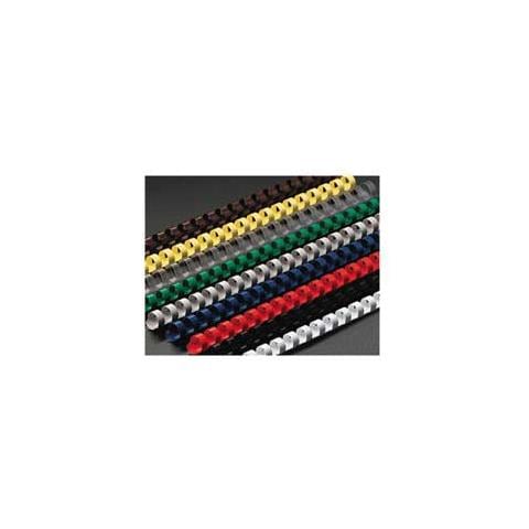 Dorsi plastici a 21 anelli GBC - 19 mm - 180 fogli - blu - 4028621 (conf. 100) - Foto 1