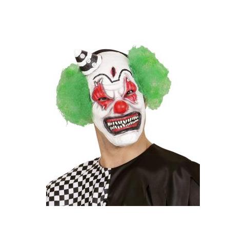 Maschera Mezzo Viso Killer Clown Con Cap - Foto 1