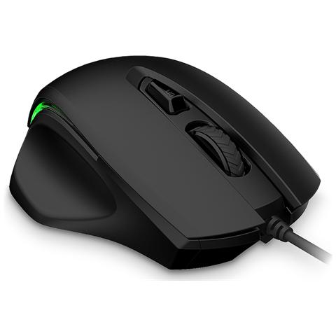 Mouse USB Ottico Garrido 5 Tasti 2400 DPI Retroilluminato Colore Nero - Foto 1