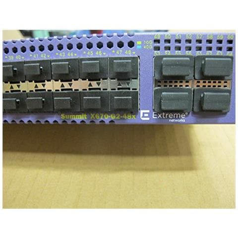 Extreme Networks - Summit x670-g2 Series x670-g2 - 48 x -4q-Base-Unit - Switch - L3 - gestito - 48 x SFP + + 4 x QSFP + - Montaggio su Rack - Foto 1