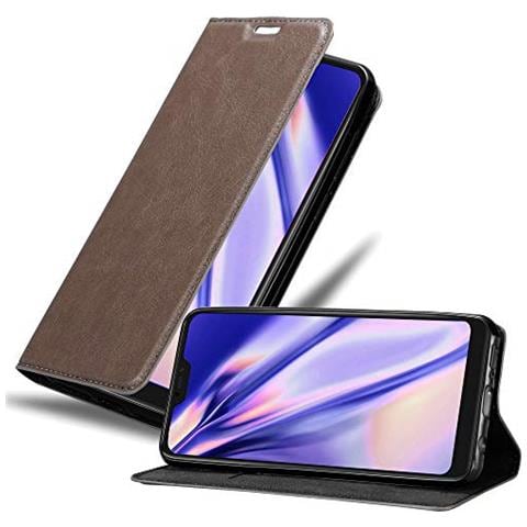 Custodia Compatibile Con Xiaomi Mi 8 Lite In Bruno Caffè - Coperchio Protettiva Con Chiusura Magnetica, Funzione Stand E Tasca Per Le Carte - Foto 1