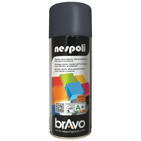 Smalto Spray Acrilico Rapida Essicazione Grigio Antracite - Ral 7016 Lucida 400 Ml Bravo - Foto 1