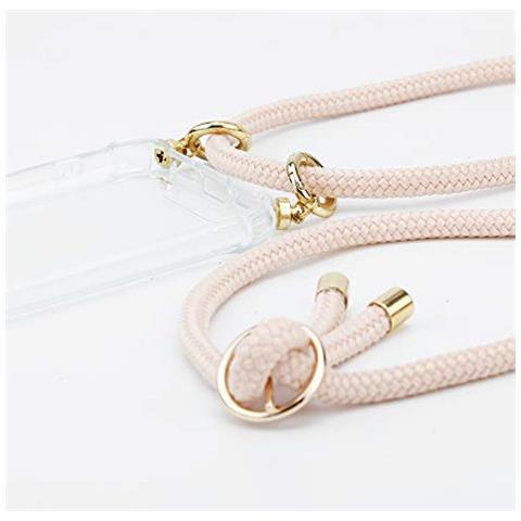 Cadorabo Catena Di Telefoni Cellulari Compatibile Con Google Pixel 3a In Or Rosato A Perla - Coperchio Protettivo In Silicone Con Anelli D'oro, Cinturino In Corda E Custodia Staccabile - Foto 2