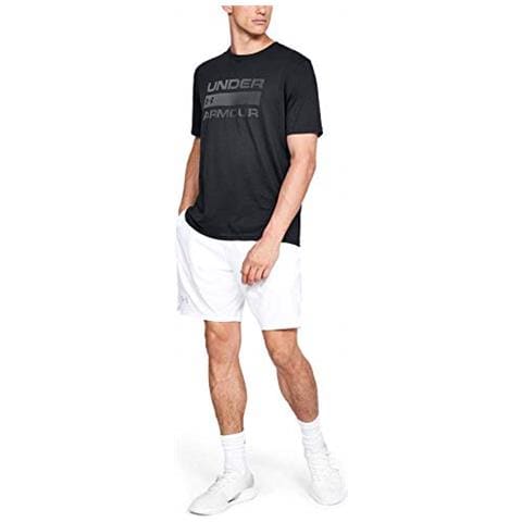 Ua Team Issue Wordmark Manica Corta, Maglietta Uomo, Nero (nero / Grigio Rhino 001), Xxl - Foto 5