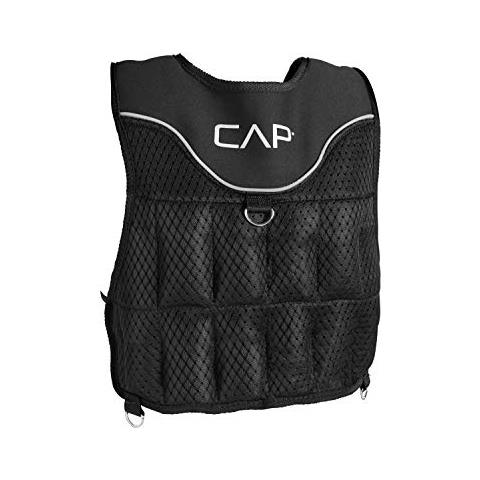 Gilet Lesté Réglable Cap Barbell 50 Lbs (23 Kg) - Modèle HHWV-CB050 - Open Box - Garantie 90j
