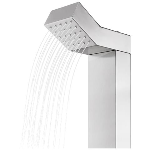 Doccia Da Giardino Con Base Marrone 225 Cm In Acciaio Inox - Foto 2