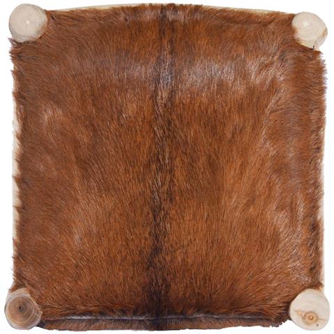 Sgabello Da Bar In Vera Pelle Di Capra E Legno Massello Di Teak - Foto 2