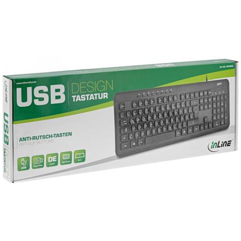 Tastiera USB 55369A  (Layout Tedesco) Colore Nero - Foto 3