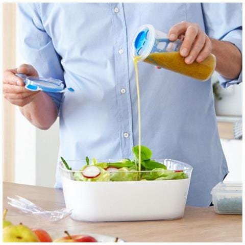 Clip & Close Rotondo Brocca 0.5l Blu, Trasparente 1pezzo (i) - Foto 3