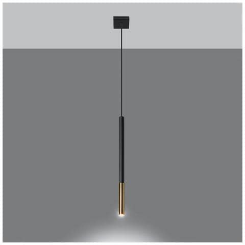 Lampada A Sospensione Mozaica 1 Dorato 1100x80x80 Mm Acciaio - Foto 1