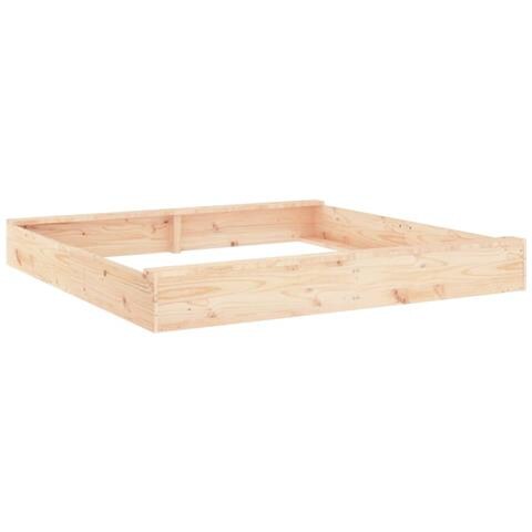 Sabbiera Con Sedute Quadrata In Legno Massello Di Pino - Foto 2