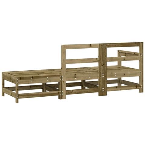 Set Salotto Da Giardino 3 Pz In Legno Impregnato Di Pino - Foto 3