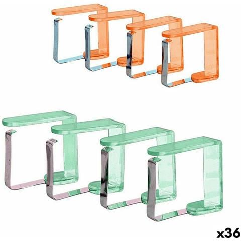 Molletta Per Mantenere La Tovaglia 4,5 X 4,3 Cm (4 Pezzi) (36 Unità) - Foto 1