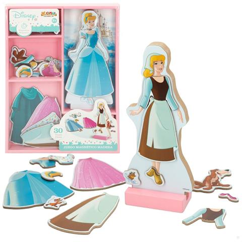 Puzzle Magnetico Intercambiabile Princesses Disney Legno 30 Pezzi - Foto 1