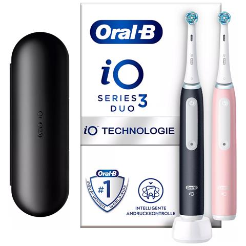 Spazzolino Oral-b Io Series 3n In Confezione Da Due Pezzi Nero Opaco + Rosa Blush - Foto 1