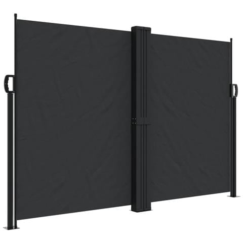 Tenda da Sole Laterale Retrattile Nera 160x1200 cm - Foto 1