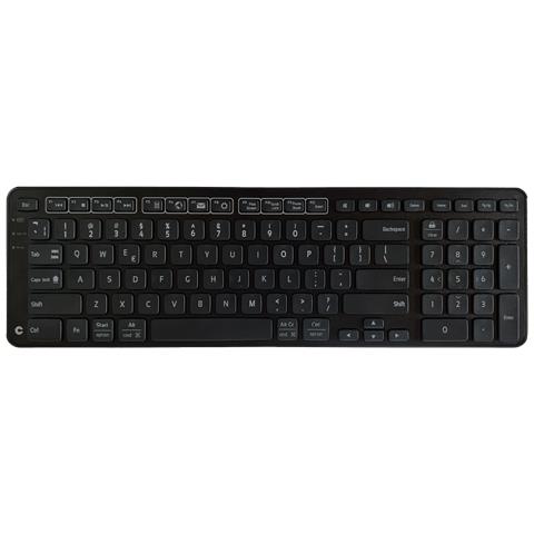 Tastiera Con cavo e senza cavo 102104  (Layout Inglese US) Colore Nero - Foto 1