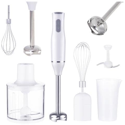 Frullatore ad Immersione MS4629 con Recipiente da 0.5 L Potenza 800 Watt Colore Bianco - Foto 1