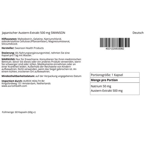 Estratto Di Ostrica Giapponese 500 Mg 60 Capsule - Foto 2