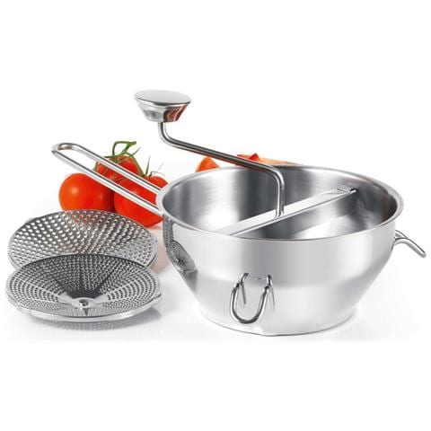 Passaverdure In Acciaio Inox, Diametro 247 Mm, 3 Griglie Da 13,8 Cm - Kc.moul-21.3 - Foto 1