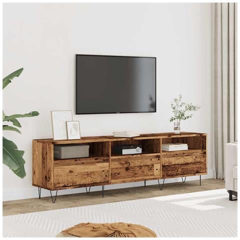Mobile Porta Tv Legno Antico 150x30x44,5 Cm Legno Multistrato - Foto 3