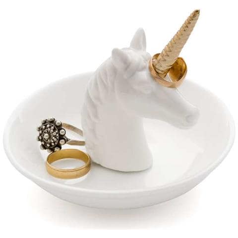 Ring Holder Unicorn - White Ceramic - Foto 1