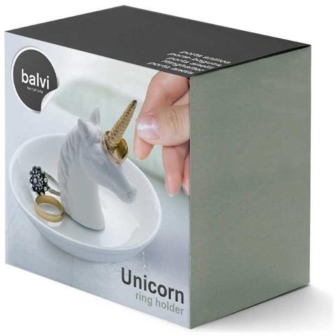 Ring Holder Unicorn - White Ceramic - Foto 3